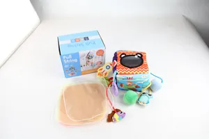 Ensemble complet de jouets sensoriels pour bébé avec cordes, anneau et cube souple