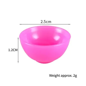 Miniatur rosa Puppenhausküchenschüssel Modell mit 2,5 cm Durchmesser für DIY-Spiele