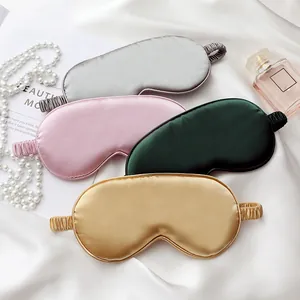 Masque De Sommeil En Satin Satinée Occultation Totale Doux Respirant Confortable Bandeau Pour Voyage Sommeil Maison Nuit