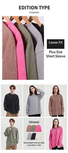 Washed distressed 230g cotton long-sleeve t-shirt with oversized loose fit and unisex design
