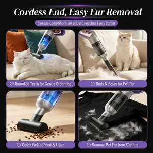 Portable wireless electric pet hair vacuum cleaner for cats and dogs hair removal