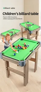 Hochwertiger Billardtisch aus Holz für Kinder für tolle Indoor Eltern-Kind-Spiele