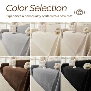 Color selection overview for thickened corduroy cat-scratch proof sofa covers in six shades