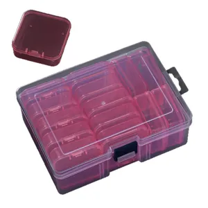 Boîte de rangement en plastique à compartiments pour bijoux DIY et petits composants