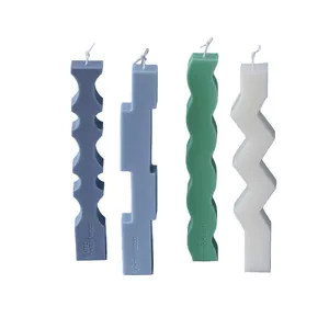 Modern irregular geometric candle silicone molds for European style aromatherapy decor