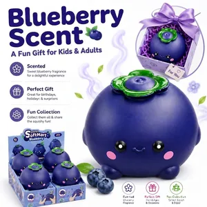 Giocattolo squishy al mirtillo profumato per alleviare lo stress, regalo per bimbi