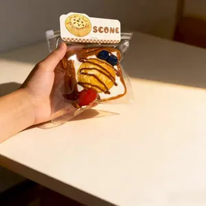 Jouet de toast glacé aux fruits à presser en silicone souple de qualité alimentaire