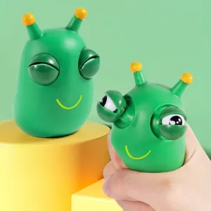 Αστείο Παιχνίδι Squishy Σκουλήκι Με Πεταχτά Μάτια Κινουμένων Σχεδίων Αντιστρες Παιχνίδι Συμπίεσης για Παιδιά Ενήλικες Δώρο Γραφείου