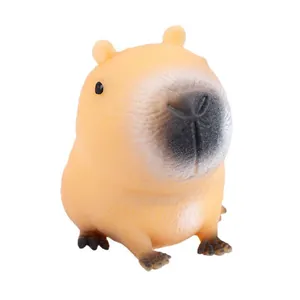 Lindo juguete antiestrés de Capibara con textura suave de rebote lento premium