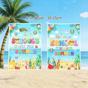 Bolsas de Regalo de Plástico con Tema de Playa de Verano Con Asas Recuerdos de Fiesta de Graduación Bolsas de Dulces para Niños Cumpleaños
