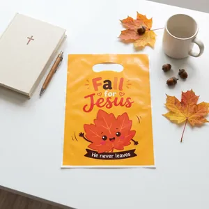 Sac cadeau de fête d'Action de grâce avec motif de feuille d'érable Fall for Jesus