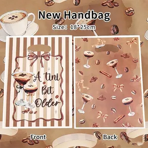 Martini Party Plastic Gift Bags A Tini Bit Older Theme Party Favor Bags For Candy Pearl Film Treat Bags For Birthday Celebration Event Supplies