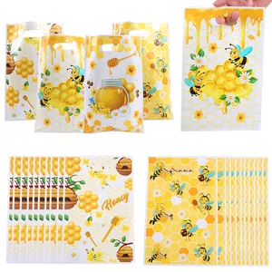 Bienen-Thema Perlenfolie Geschenktüten für Süßigkeiten und Kekse