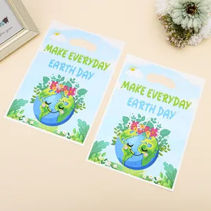 Sacchetti regalo ecologici in plastica a tema Earth Day per feste e eventi bimbi