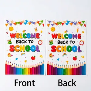Dettaglio fronte e retro dei sacchetti regalo in plastica per il ritorno a scuola