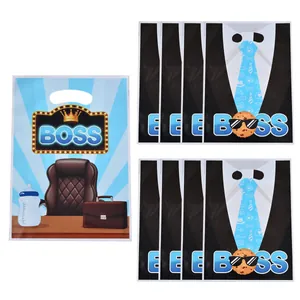 Sacchetti regalo OPP a tema Boss Day con stampe di abiti e ufficio per caramelle festa