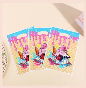 Bolsas de regalo para fiestas con dibujos animados de helados y béisbol, coloridas