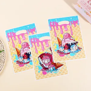 Bolsas de regalo de película perlada con dibujos de helado y béisbol para fiestas