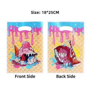 Bolsa de regalo para fiestas de película perlada con estampado de béisbol 18x25cm