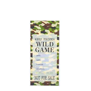 Camouflage printed OPP flat bag for wild game meat storage and snack packaging