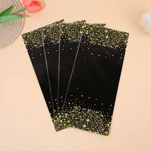 Bolsas planas de OPP con estampado de cielo estrellado para regalos y dulces de cumple