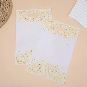 White starry sky print gift bags for kids birthday party favors and candy packaging