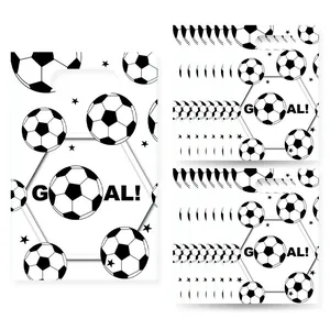 Bolsas de regalo para fiestas de fútbol con texto GOAL para celebraciones deportivas