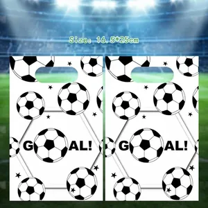 Bolsas de Fiesta de Fútbol Bolsas de Regalos para Niños Cumpleaños Tema de la Copa del Mundo Deportes Recuerdos de Fiesta Bolsas de Embalaje de Regalos