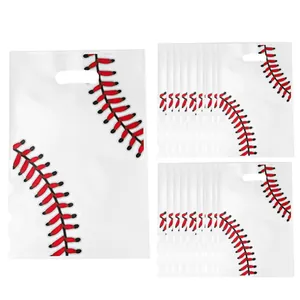 Bolsas de regalo con diseño de béisbol para fiestas deportivas película perlada