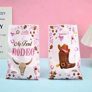 Western rodeo cowboy thema parelmoer film geschenkzakjes voor feestjes en snoep