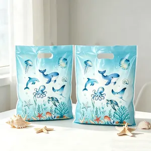 Sacchetti regalo a tema avventura oceanica con graziose creature marine sott'acqua