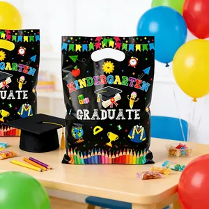 Vibrant Kindergarten Graduate gift bags for graduation party favors and candy storage