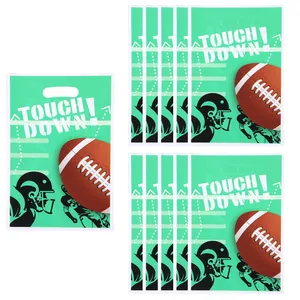 Bolsas de regalo de fútbol americano para fiestas con estampado de Touchdown