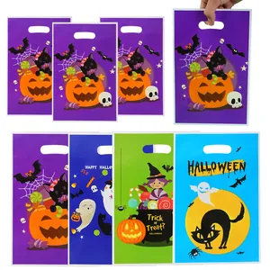 Sacchetti regalo Halloween con stampe di fantasmi e zucche per confezioni di caramelle