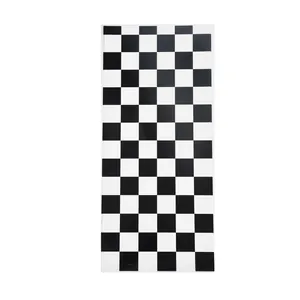 Black and white checkered OPP flat baking bags for holiday cookies and candy packaging