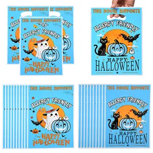 Sacs cadeaux Halloween fantôme et citrouille sans allergènes pour fêtes