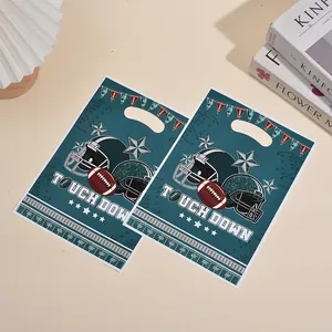 American football theme gift bags for sports party favors and treats