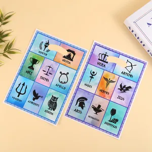 Greek mythology themed colorful party favor bags for candy, cookies and gift items