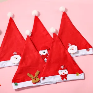 Cartoon Weihnachtsmütze Für Erwachsene Kinder Plüsch Weihnachtsmann Rentier Schneemann Bär Party Deko Rot Weiß