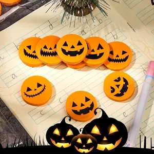 Goma de Borrar de Cabeza de Calabaza de Halloween Expresión Creativa de Jack-o-lantern Goma de Dibujos Animados para Niños