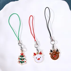 Set festivo de 3 colgantes navideños de aleación con árbol y reno para decoración de bolsos