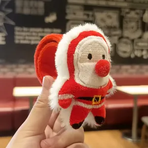 Cute plush Santa Claus slap bracelet for children, a festive Christmas holiday gift accessory