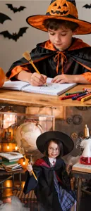 Lápiz creativo con forma de escoba para cosplay de bruja de Halloween y regalo ideal