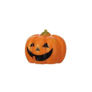 Macchinina giocattolo a molla di zucca di Halloween con faccia da lanterna