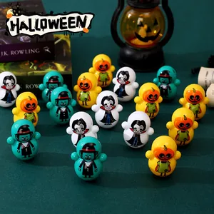 Halloween Mini Pumpkin Tumbler Toy For Kids Cartoon Vampire Monster Character Desktop Educational Game Party Favors Gift