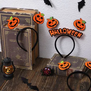 Halloween pumpkin headbands and hair accessories for kids party costumes