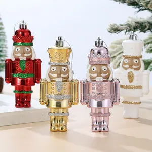 Lot de figurines de casse-noisettes métalliques pour décoration de sapin de Noël