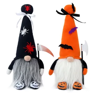 Halloween lichtgevende kabouters met spin- en vleermuisontwerpen voor feestelijke decor
