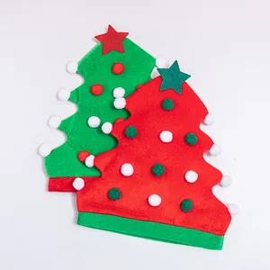 Kreative Weihnachtsbaum-Filzhüte für Weihnachtsfeiern und Elfenkostüme Dekoration