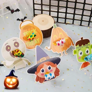 Halloween Feesttoeters Lawaaimakers Met Cartoon Figuren Karton Plastic Papier Fluitje Voor Kinderen Verjaardagsfeestjes